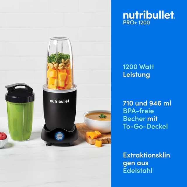Detalle 2 de Nutribullet Pro 1200 Mixer 1200 W schwarz