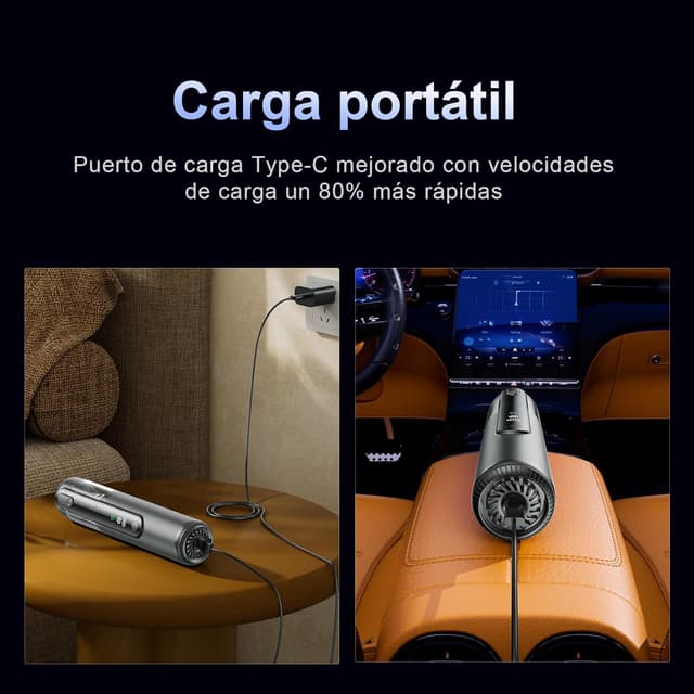 Thumbnail 3 de Linterngo Aspiradora de Mano 4 en 1 🚗✨ 16,500 Pa, Motor sin escobillas