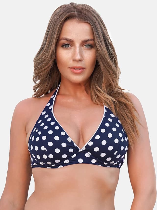 Detalle de Merry Style Top Bikini Donna 74RN24: reggiseno sportivo con coppe morbide e UPF 50+