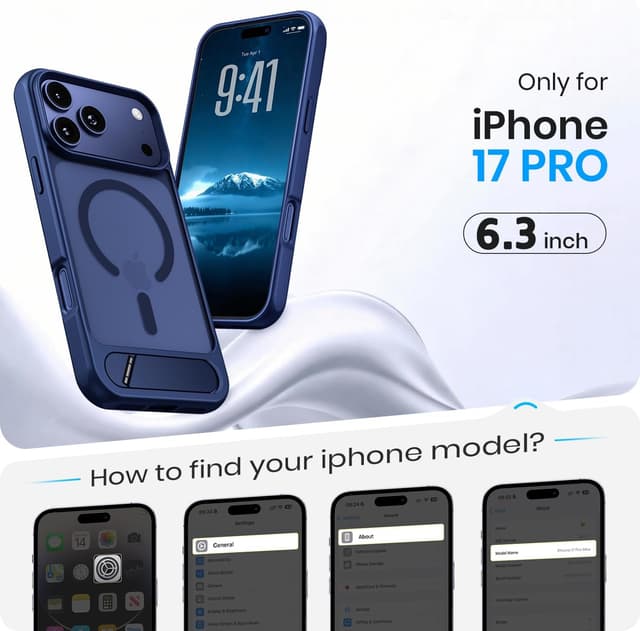 Detalle 2 de Hoerrye Magnetic for iPhone 17 Pro Case 20N