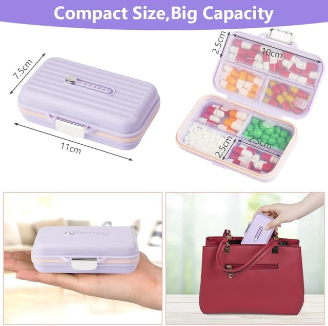 Thumbnail 2 de AOGOE Pilulier Portable 7 compartiments