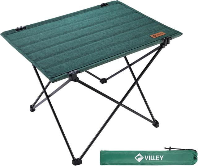 Imagen de VILLEY Folding Camping Table 56.5 x 41.5 x 41 cm and Carry Bag 🟢 en OfertitasTOP