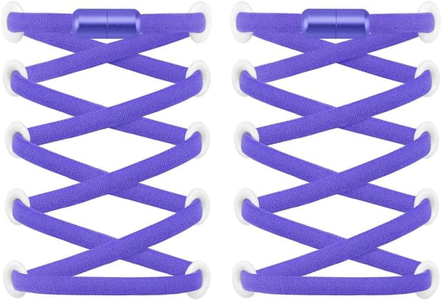 Detalle de RJ-Sport 2 Paar elastische Schnürsenkel mit Schnellverschluss (Schnellschnürsystem) – ohne Binden