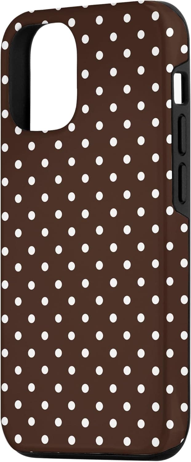 Detalle 2 de Coque iPhone 12 à pois marron