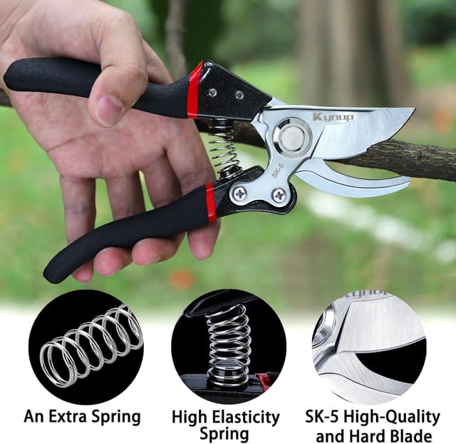 Detalle 2 de Kynup SK-5 Garden Secateurs with ergonomic handle ✂