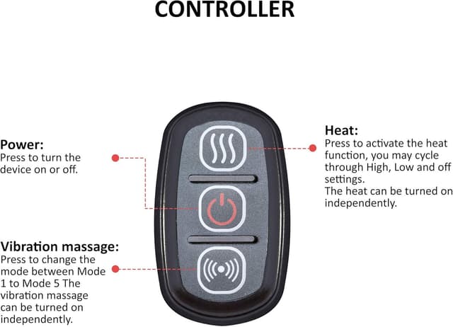 Thumbnail 5 de COMFIER Heated Knee Massager with Heating Pad