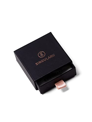 Detalle 2 de SINGULARU Pendientes Hindi Plata 925 con baño 18Kt 💍