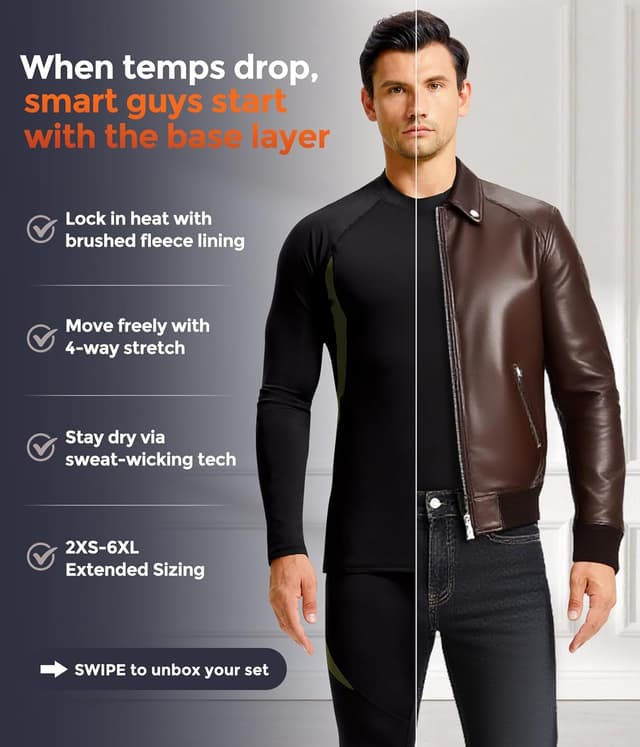 Thumbnail 3 de CL convallaria Men's Thermal Long Johns Set