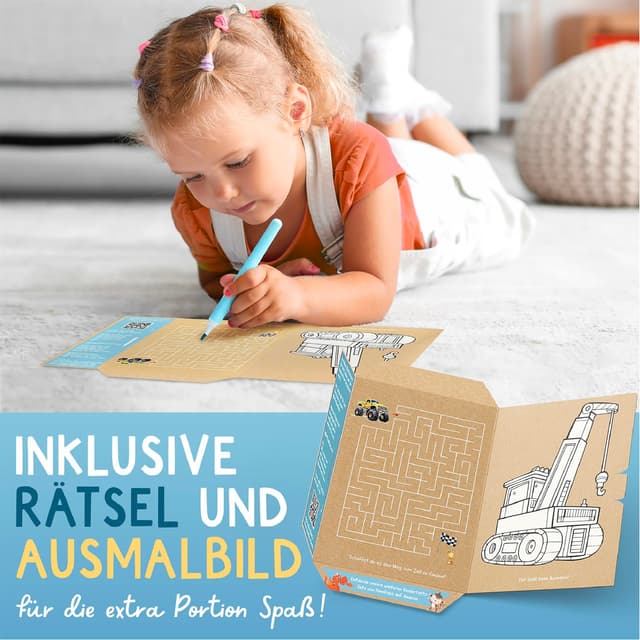 Detalle de Famifidus 120 hautfreundliche Kinder Tattoos – Fahrzeug & Baumaschinen Motive, vegan und dermatologisch getestet