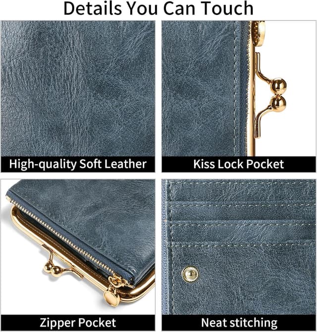 Detalle de FALAN MULE leather RFID wallet 12 x 10cm