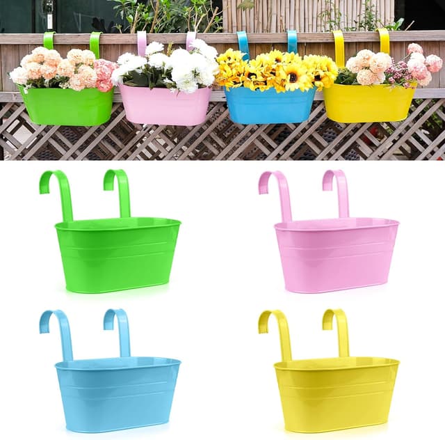 Detalle de RIOGOO Vasi da fiori 4 pezzi