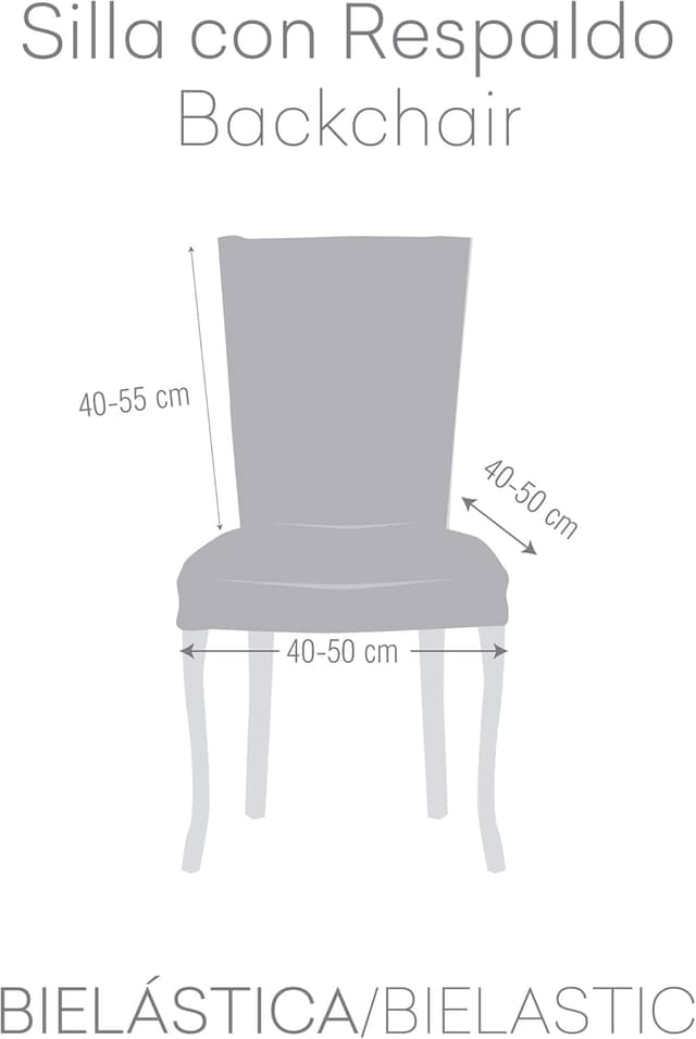 Thumbnail 2 de Eysa 2 fodere elastiche per sedia beige Harlem