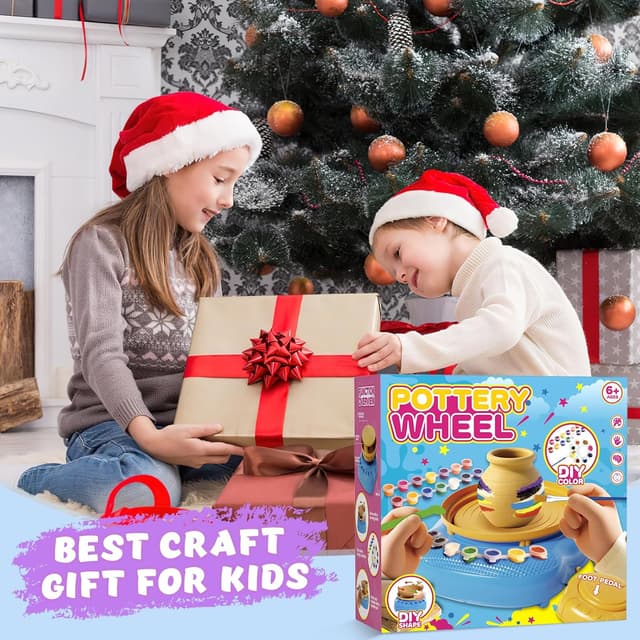 Thumbnail 6 de TingingYuli Plato de alfarería para niños Rosa Lila