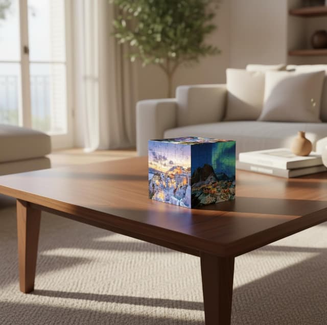 Detalle de Educa 3D Puzzle Reise: Würfel-Puzzle mit 216 Teilen (ab 6 Jahren)