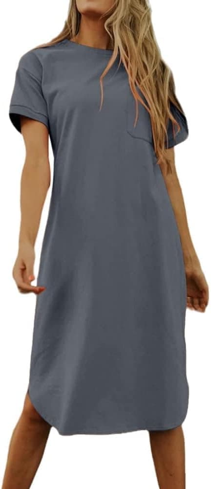 Detalle de Women’s T-shirt dress 95% cotton mini