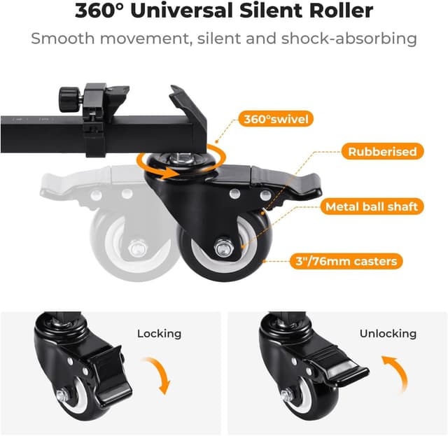 Thumbnail 3 de K&F CONCEPT Photography Dolly 20kg capacity