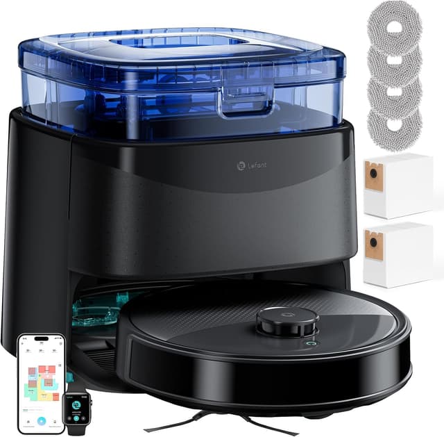 Detalle de Lefant M3 Robot Aspirateur Laveur 12 000 Pa avec station multifonctionnelle