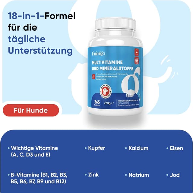 Thumbnail 1 de Animigo Multivitamine für Hunde 365 Tabletten