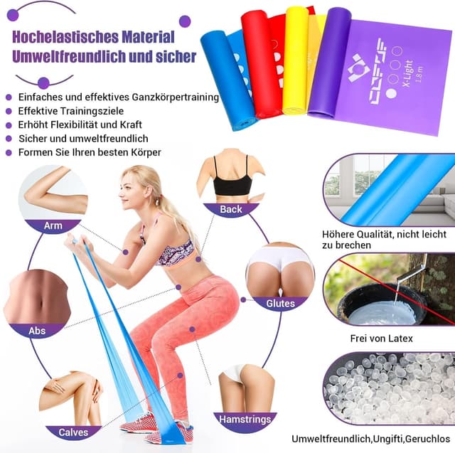 Detalle 2 de COFOF FitnessbĂ€nder 1,8 m đïžâ