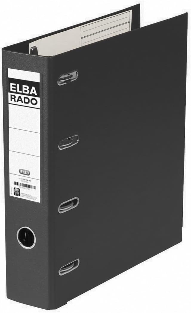 Detalle de Elba Doppelordner A4 7,5 cm schwarz