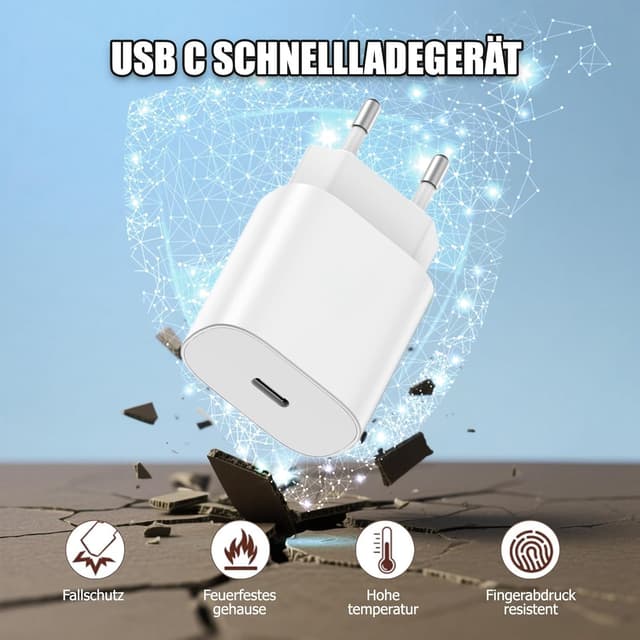 Thumbnail 4 de iPad Ladegerät mit Kabel Original 25W USB-C Netzteil