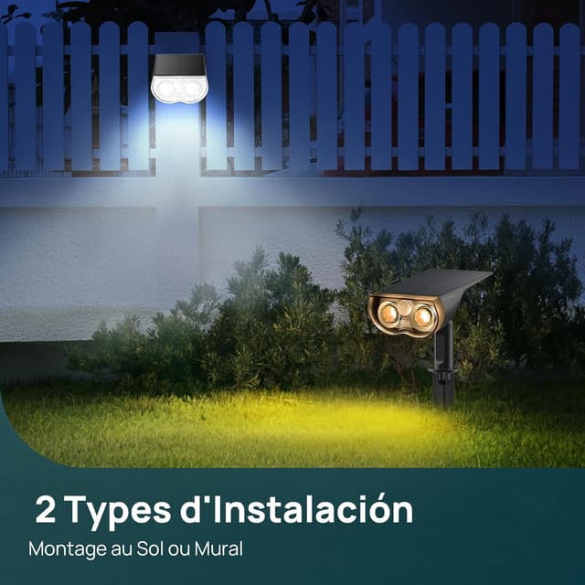 Thumbnail 6 de Linkind Lampe Solaire 1000LM détecteur