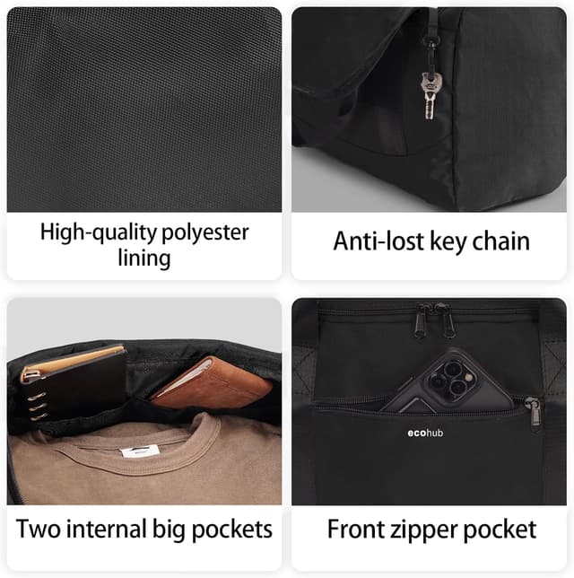 Thumbnail 6 de ECOHUB Ryanair cabin bag 40x20x25 underseat travel bag with trolley sleeve