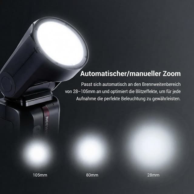 Detalle 2 de NEEWER Z2PRO-C TTL Speedlite für Canon 1/8000s