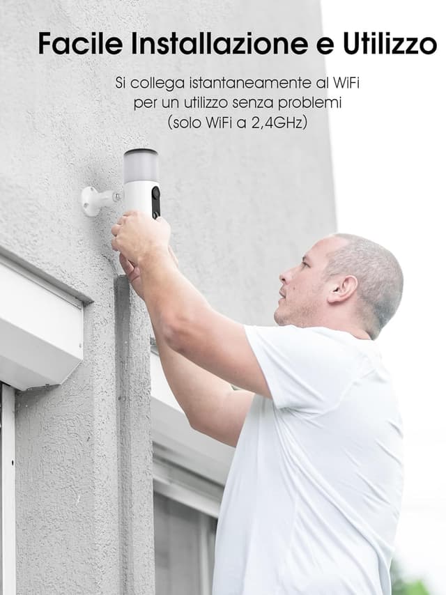 Thumbnail 6 de ANRAN 2K Telecamera Esterna da Parete con Solare, Luce Integrata e Wi‑Fi 2,4 GHz