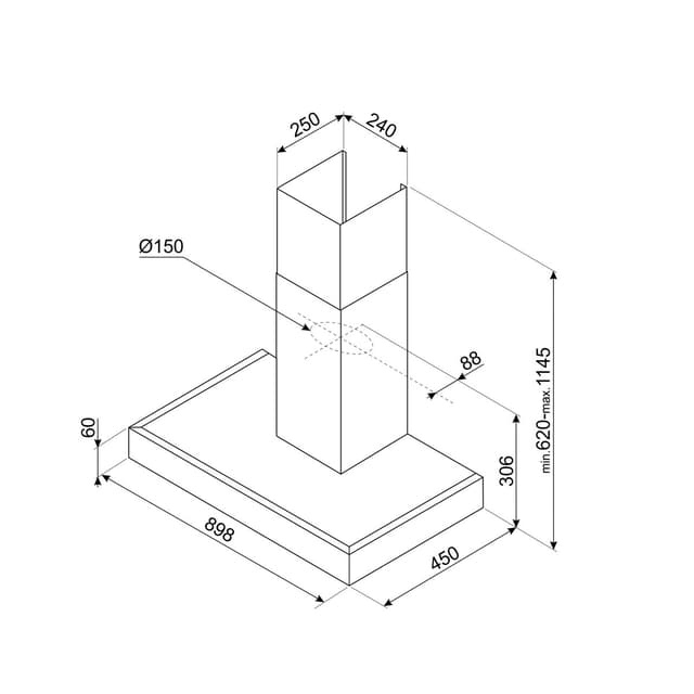 Thumbnail 1 de Smeg KATE900EX Campana decorativa 3 velocidades 🏠