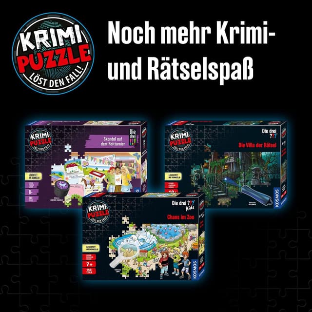 Thumbnail 5 de KOSMOS Krimi Puzzle „Die drei ??? Kids“ – Vorsicht Glibberfalle (150 Teile, Schleim selbermachen) ab 7 Jahren