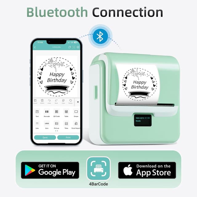 Detalle 2 de ORGSTA T003 Etikettendrucker 50 mm/s