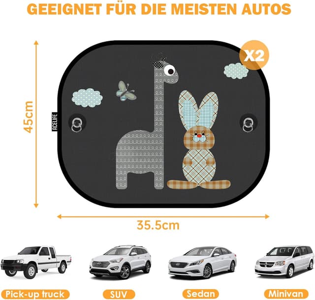 Thumbnail 6 de Tendine parasole auto bambini 45x35,5 cm