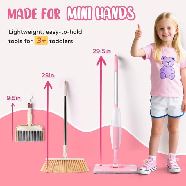 Detalle de Kids cleaning toy set 3+ spray mop