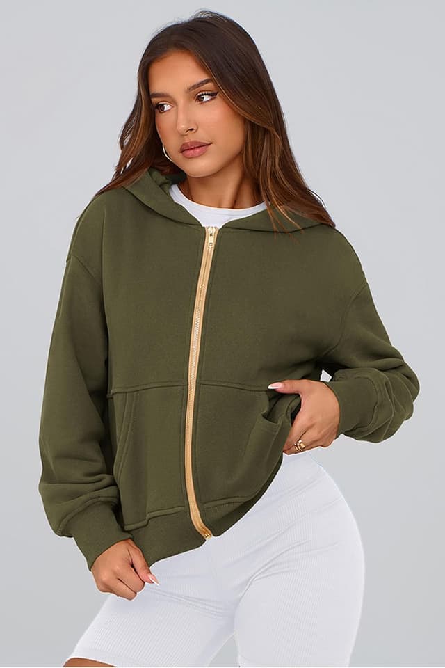 Thumbnail 6 de PRETTYGARDEN Hoodies for Women Zip Up Hoodie