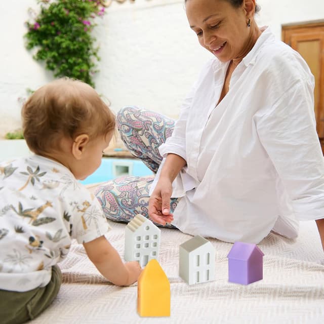 Thumbnail 6 de Jisrcha Silikonformen Gießformen Häuser 12er Set