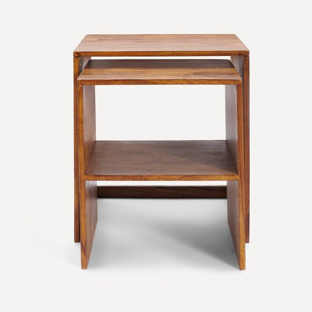 Detalle 2 de El Corte Inglés Mesas auxiliares nido palisandro