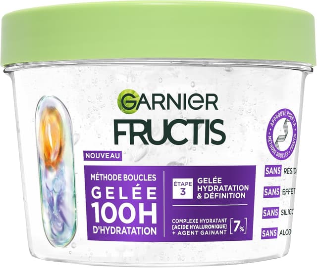 Detalle de Garnier Fructis Méthode Boucles gelée hydratante 370 ml 💇♀