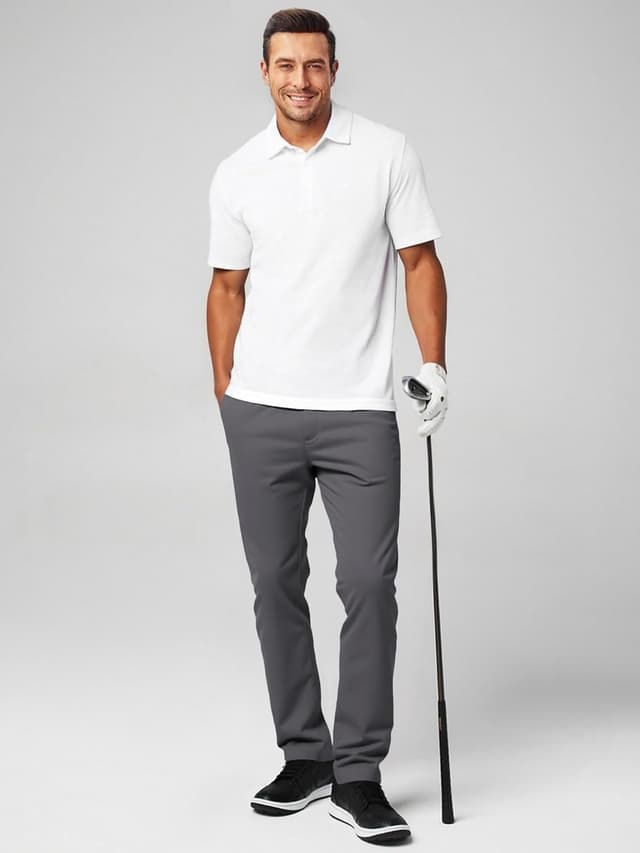 Detalle de Herren Chino Hose mit Stretch aus Baumwolle