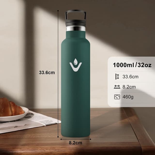 Detalle 1 de Borraccia termica 1L JAPORIA in acciaio