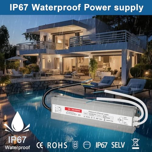 Thumbnail 3 de Transformador LED IP67 24V 500W para tiras y bombillas⚡