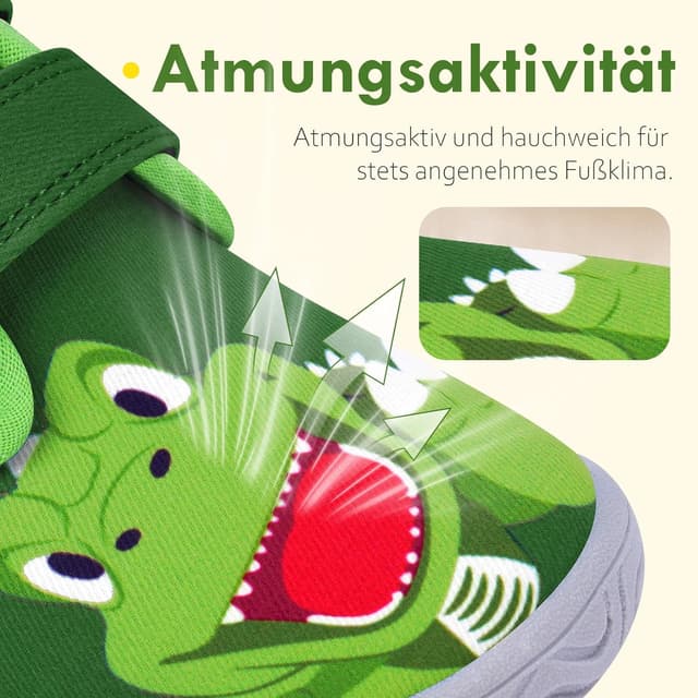 Detalle 2 de IceUnicorn Kinder-Hausschuhe mit Klettverschluss – atmungsaktiv, rutschfest und mit Zehenschutz