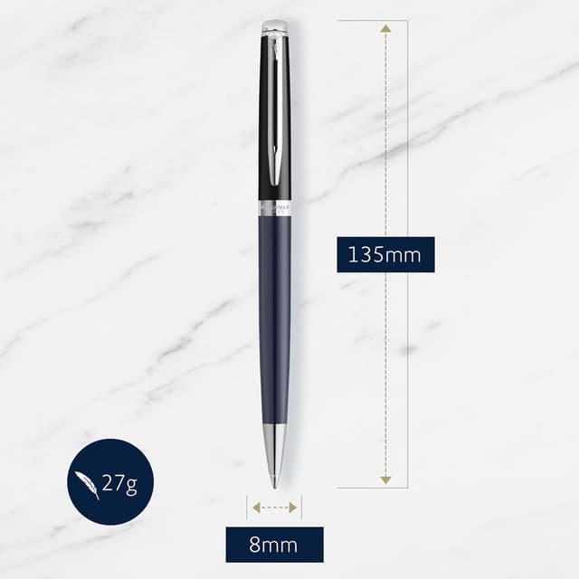 Detalle de Waterman Hémisphère stylo bille noir, bleu
