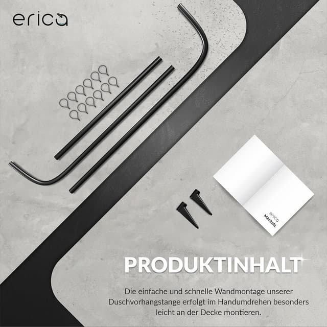 Thumbnail 5 de Erica Barra Ducha Inoxidable 85x95cm - Sin Fijación 🌧