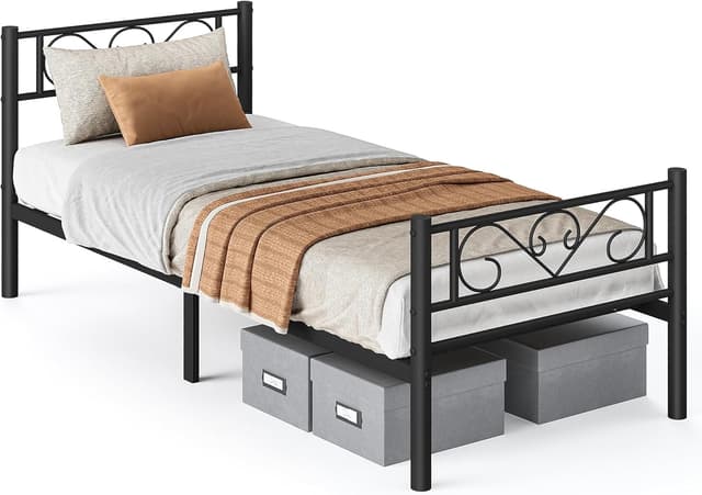 Detalle de VASAGLE Cadre de lit 90 x 200