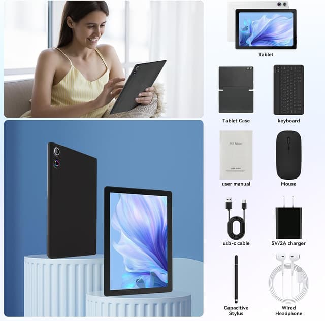 Thumbnail 6 de Freeski Tablets 10 inch Android 15 tablet, 24GB RAM