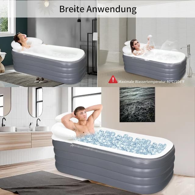 Thumbnail 5 de Vasca da bagno gonfiabile 164x84x51 cm