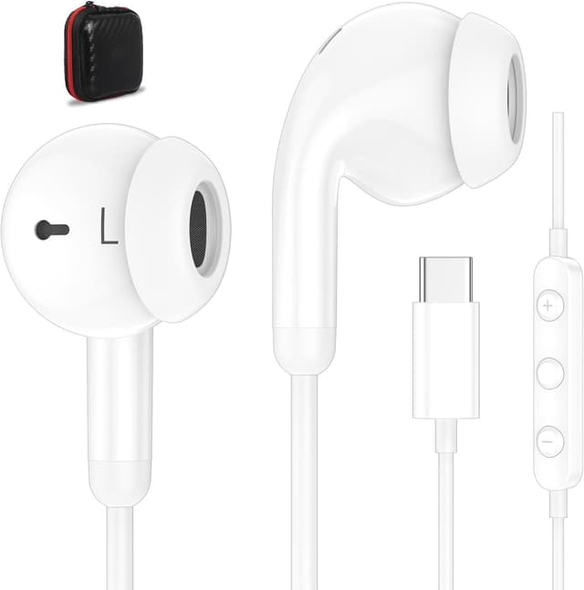 Detalle de USB-C Headphones for Pixel 9a 1.2m cable