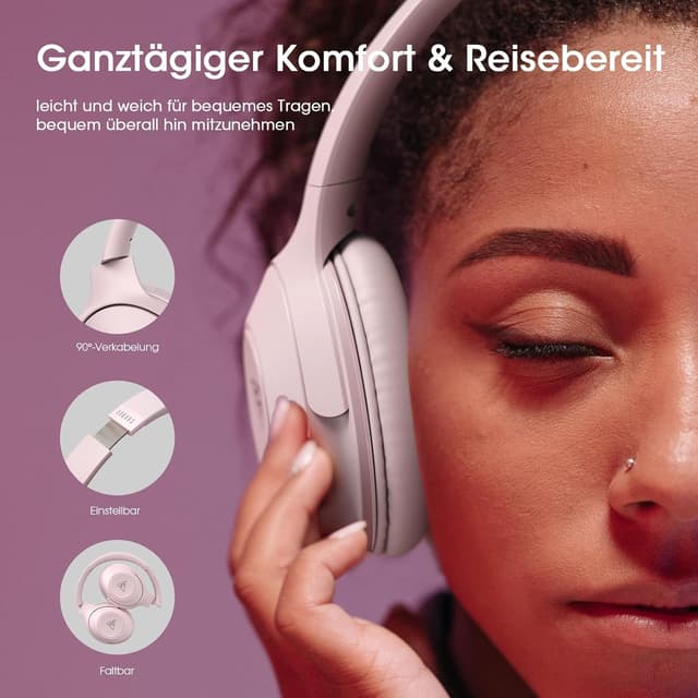 Detalle 2 de DOQAUS Bluetooth Over-Ear mit 70 Std.