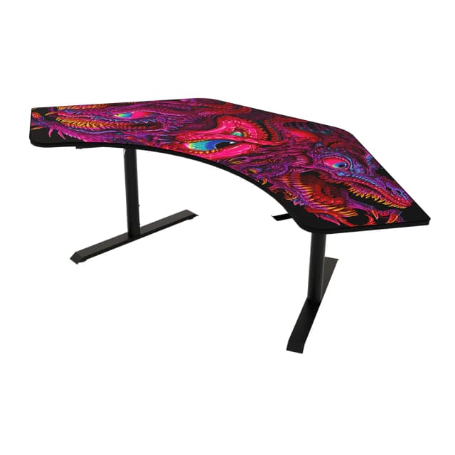 Detalle de Arozzi Arena Angelo Deskpad Crawling Chaos: tapete de escritorio de superficie completa con gestión de cables